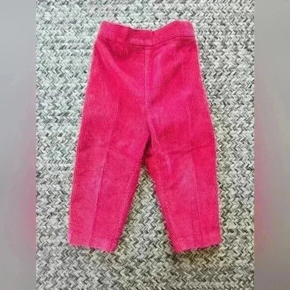 Health-Tex youth 3T‎ red/pink Corduroy wide leg pants/trousers elastic vintage - Picture 1 of 3